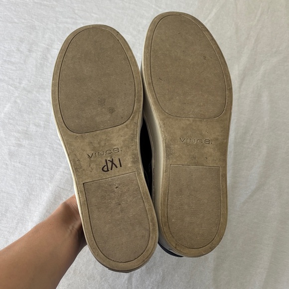 Vince Blue Velvet Slip-On platform Sneakers - Picture 12 of 15